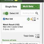 soccer bet line